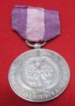 Polish WWII 20 Year Long Service Medal, .950 Silver Marked