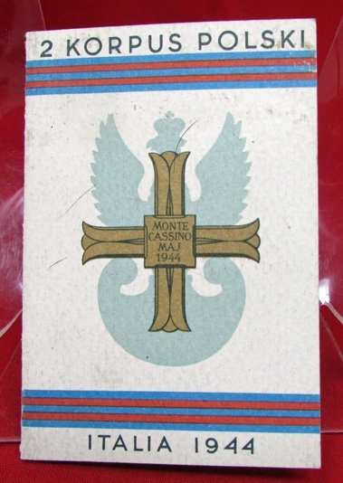  Polish WWII Award Document Monte Cassino Cross 47381 — image 2