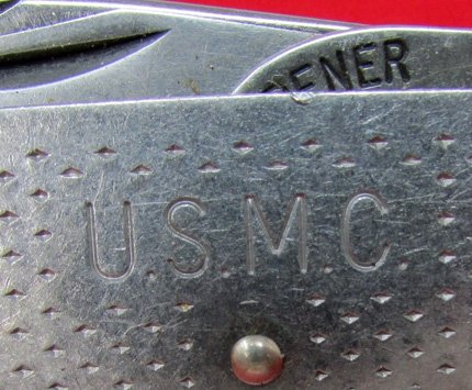  US Cold War Era, USMC Issue Pocket Knife, Camillus 1978 — image 3