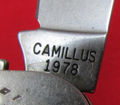  US Cold War Era, USMC Issue Pocket Knife, Camillus 1978 — image 4