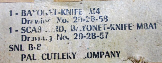  US WWII-Korean War USM4 PAL Bayonet, In Original Box, Unissued — image 4