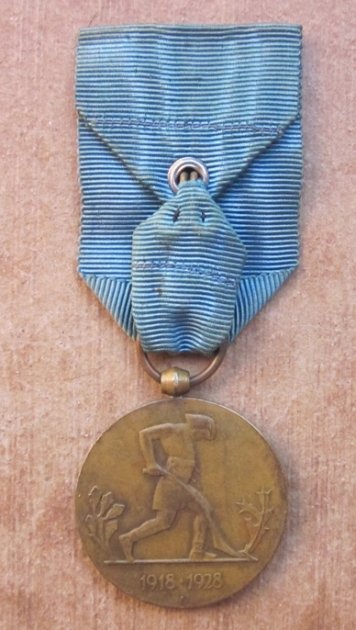  Poland, Pre-WWII, 10th Anniversary of Restoration of Independence Medal — image 3