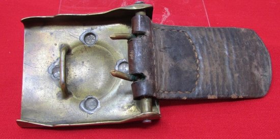  German Pre WWI, M1847 Prussian Enlisted Buckle & Tab, 4 Solder Points — image 5
