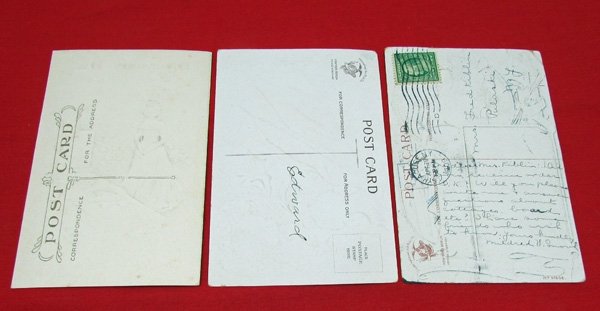  US Post Civil War Patriotic Post Card Lot of 3 — image 3