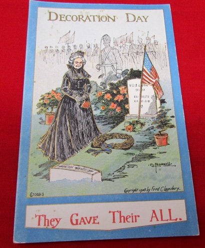  US Post Civil War Patriotic Post Card Lot of 3 — image 4