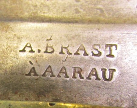  Swiss M1852 Rifleman's Knife, A.Brast, AAARAU — image 5