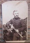 US Civil War Identified CDV, Colonel Edwin Upton, 25th Mass …