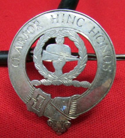  Scottish Clan Buchanan Brooch, Clarior Hinc Honas, Silver Marked — image 3