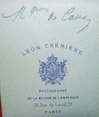  French 2nd Empire CDV, Marquis de Caux, Husband to Opera Diva, Adelina Patti — image 5