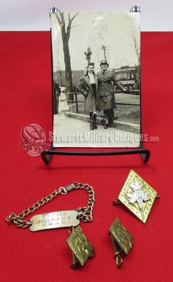  Canadian WWII Women's Army Corps (CWAC) Insignia and Photo Lot, Named — image 6
