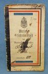 German Pre WWI Kriegsmarine Sailors Identity Book