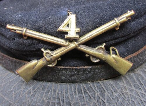  US Indian Wars Era, Army Enlisted M1872 Forage Cap, Infantry — image 3