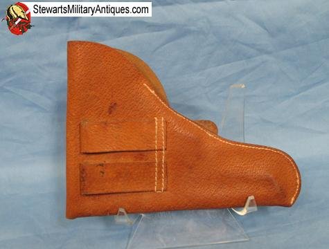  Czech Cold War Era Pigskin Pistol Holster — image 4