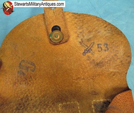  Czech Cold War Era Pigskin Pistol Holster — image 5