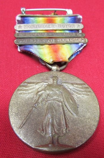  US WWI Victory Medal 3 Campaign Bars — image 2