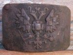 Imperial Russia, WWI, Brass Enlisted Buckle, Field Recovered