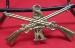 US Indian Wars-SAW, 8th Infantry Hat Insignia