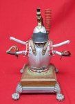 French 1st Empire Cuirassier Miniature Display, Late 20th Century