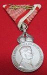 Austrian WWI Bravery Medal 2nd Class, 'Fortitudini' Emperor Karl