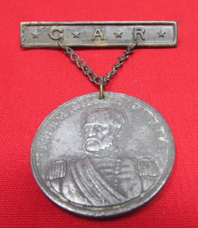  US Civil War GAR Silver Anniversary Medal 1891, General Sherman — image 2