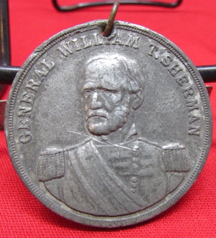  US Civil War GAR Silver Anniversary Medal 1891, General Sherman — image 3
