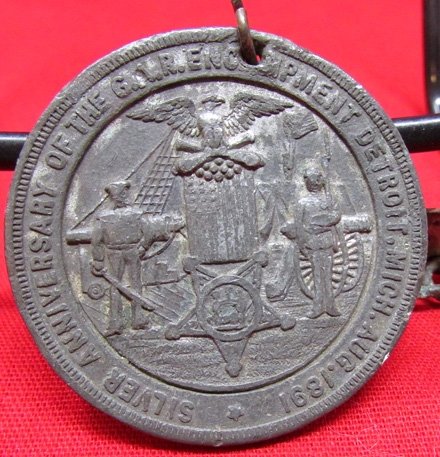  US Civil War GAR Silver Anniversary Medal 1891, General Sherman — image 4