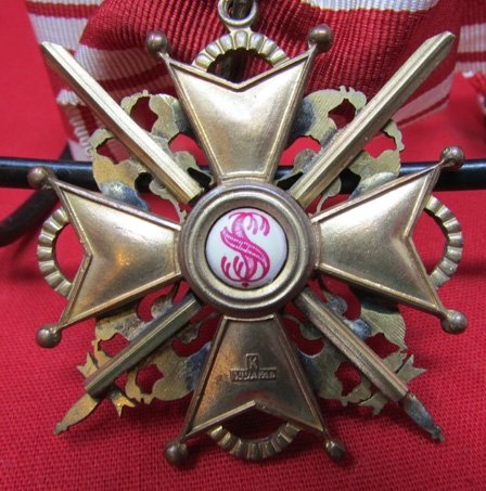  Imperial Russia, WWI Order of St. Stanislaus 2nd Class Neck Order, Bronze-Gilt — image 4