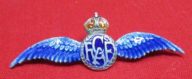  Canada WWII, Enameled RCAF Sweetheart Wings, Sterling — image 2