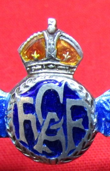  Canada WWII, Enameled RCAF Sweetheart Wings, Sterling — image 3