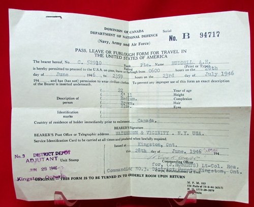  Canada WWI Soldiers Active Service Pay Book Set — image 7