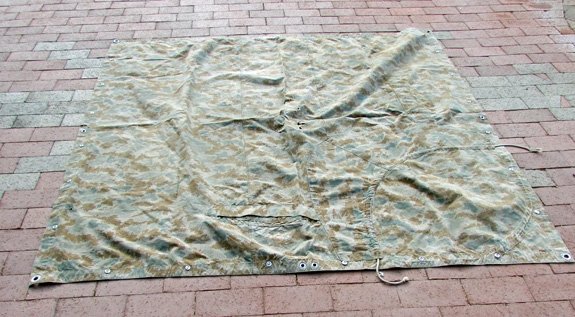  German DDR, Cold War, Blumtarn Camouflage Shelter Half — image 2