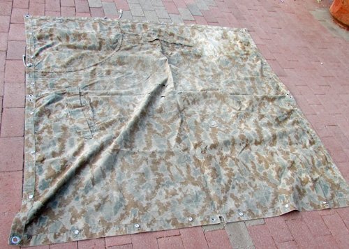  German DDR, Cold War, Blumtarn Camouflage Shelter Half — image 5