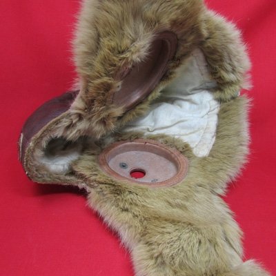  Japanese WWII Army Winter Flying Helmet, Dark Brown Leather — image 6