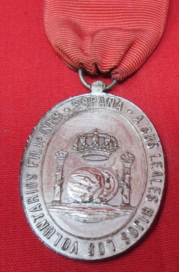  Spain, 1897 Philippines Volunteer Medal — image 3