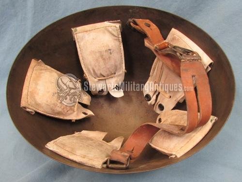  Czech WWII M32-34 Army Officer or NCO Steel Helmet, Complete — image 5