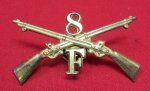 US Indian Wars-SAW, 8th Infantry Hat Insignia