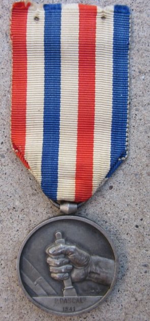  French WWII, Vichy Honored Railroad Worker Medal, Named, 1941 — image 3