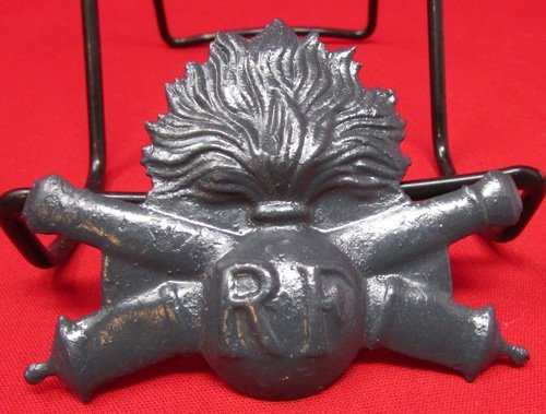  French WWI Adrian Helmet Arilltery Helmet Plate — image 2