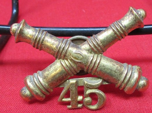  US Indian Wars-SAW, 45th Artillery Hat Insignia — image 2