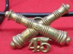 US Indian Wars-SAW, 45th Artillery Hat Insignia