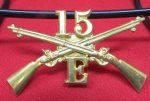 US Indian Wars-SAW, 15th Infantry Hat Insignia