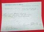 US Civil War Confederate Quartermaster's Requisition