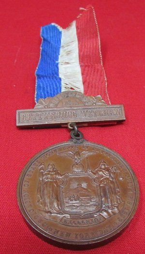  US Civil War, New York Gettysburg Veterans Medal, 1863-1893 — image 2