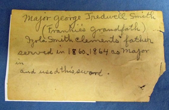  US Civil War, M1860 Non-Regulation Officers Sword, 5th NY Cavalry, Johnny-Reb Souvenir? — image 3