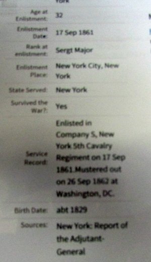  US Civil War, M1860 Non-Regulation Officers Sword, 5th NY Cavalry, Johnny-Reb Souvenir? — image 4