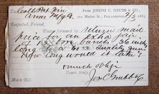  US Indian Wars Era, Colt Firearms Postcard Lot, 5, 1883-1885 — image 4