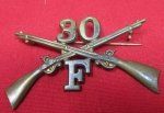 US Indian Wars-SAW, 30th Infantry Regiment Collar Insignia