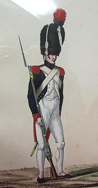  French Imperial Garde Chasseurs, Martinet Print Nr. 54, Hand Colored — image 3