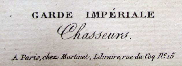  French Imperial Garde Chasseurs, Martinet Print Nr. 54, Hand Colored — image 4