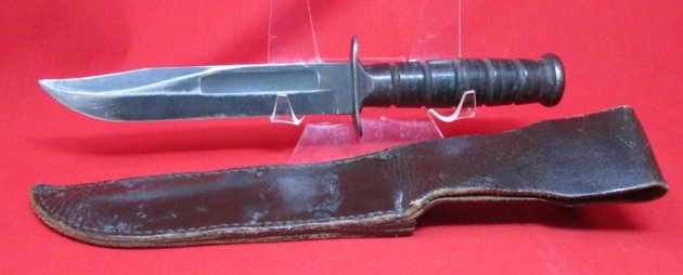  US Vietnam War USMC Kabar Style Utility Knife & Sheath, Camillus Mfg. — image 6
